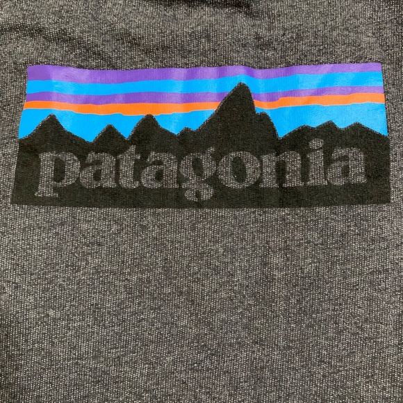 Patagonia Men's P-6 Logo Lightweight Crew Sweatshirt Grey Large Outdoors Minimal - Picture 7 of 9